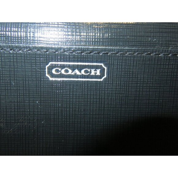 COACH DARCY LEATHER ACCORDION ZIP LONG WALLET IN BLACK - Picture 3 of 12